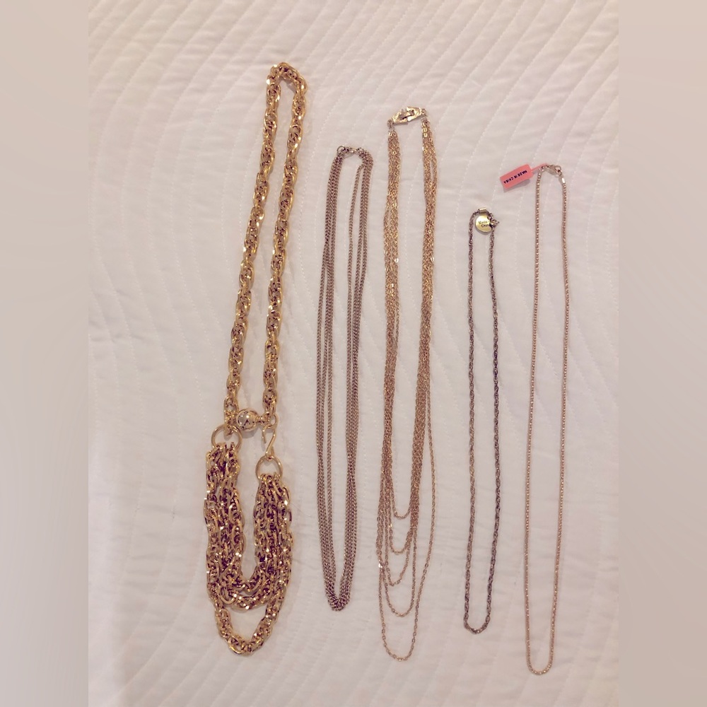 Gold Toned Chain Bundle.